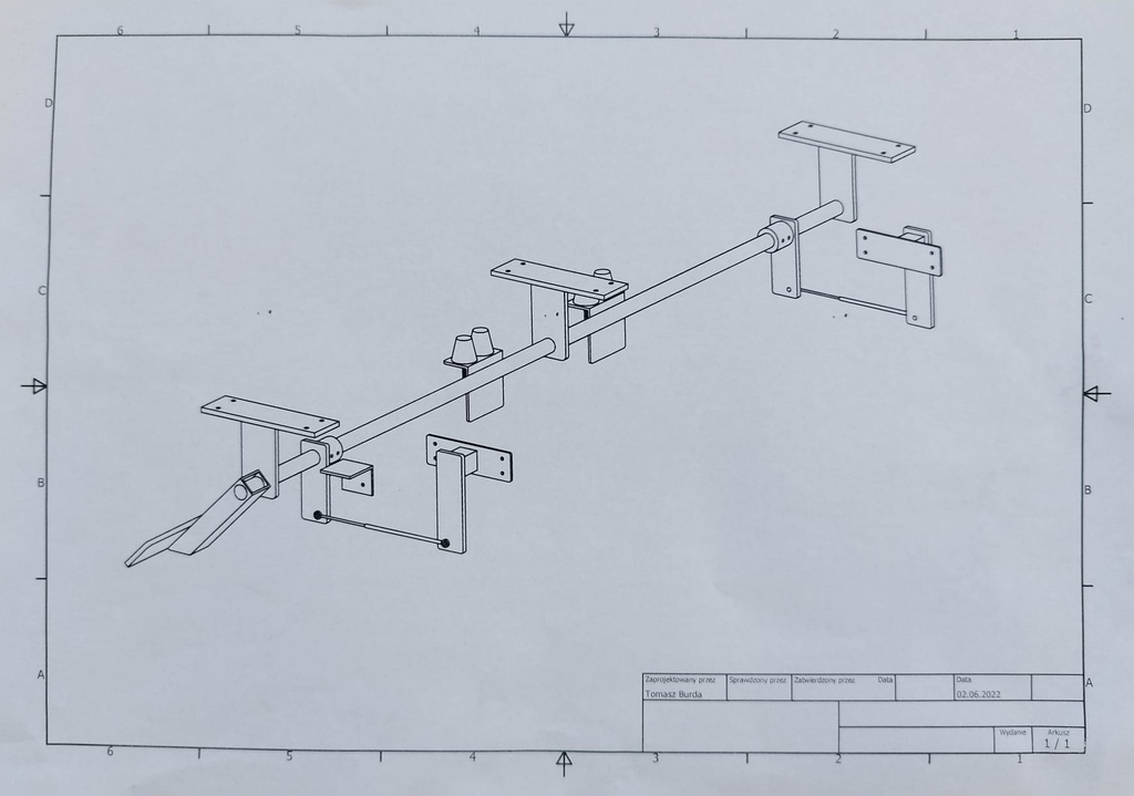 Mechanizm Trapów wjazdowych (sprężyny gazwe)